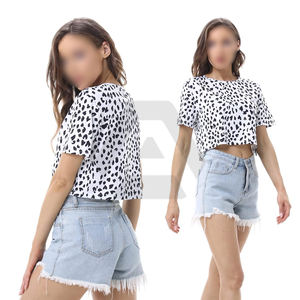 Imprimé fleuri 2025 femmes vêtements d'été graphique doux au toucher matériel nouveauté OEM Service haut court chemises par des industries étonnantes - Product Image 6