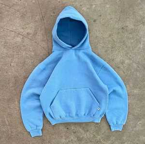 Sudadera con capucha y cuello para hombre, colección de invierno 2025, Sudadera con capucha de lana de algodón de gran tamaño personalizada, sudadera con hombros caídos - Product Image 5