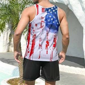 Active Wear Regular Fit camiseta sin mangas de gimnasio para hombres de alta calidad barato ligero gimnasio hombres camiseta sin mangas subido por Dress Sports - Product Image 3