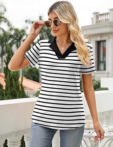 Camisetas Polo de verano informales para mujer con diseño impreso personalizado de la mejor calidad con impresión personalizada camisetas polo para mujer con impresión - Product Image 3