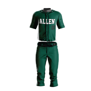 Uniforme de béisbol personalizado por sublimación de rendimiento OEM, camiseta de Béisbol Juvenil, conjunto de uniforme de béisbol con cuello redondo - Product Image 3