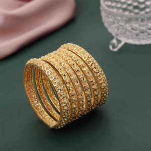 Venta al por mayor de brazaletes de moda chapados en oro de 14K 18K 24K, brazaletes de formación, brazalete tradicional, brazaletes de lujo, joyería llena de oro de latón - Product Image 4