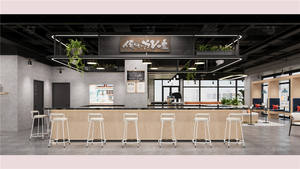 Meubles de restaurant design d'usine, luxe léger, café, sièges incurvés, banquet, banquettes en bois, tables - Product Image 6