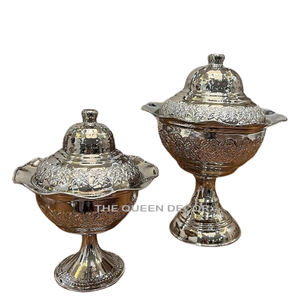 Cuenco decorativo sin Metal de aluminio redondo de estilo nórdico, cuencos de boda pulidos brillantes para fiestas, diseño atractivo - Product Image 6