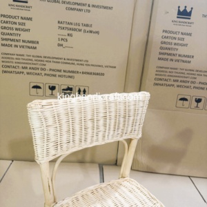 Sillas de Mimbre Natural Hechas a Mano de Lujo para Niños, Alquiler de Muebles para Decoración de Eventos de Bodas y Cumpleaños, Proveedor OEM de Fábrica - Product Image 3