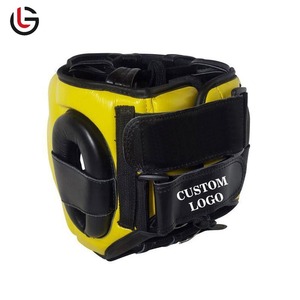 Protector DE SEGURIDAD DE CUERO MMA Kickboxing Head Guard Cuero de PU genuino y tocado de boxeo sintético para Artes Marciales Patrón impreso - Product Image 5