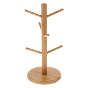 Mango Wood Glass Holder Multifunction Mug Holder <b>Tree</b>-Best Quality Kitchen and Home Tabletop Decor Cheap Price - Product Image 6