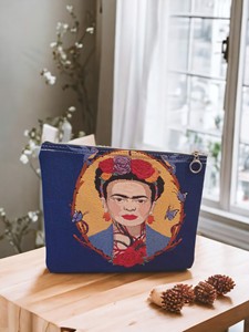 DAFNI <b>BIG</b> PAZAR Hand Embroidery & Hand Drawn Design Fabric Clutch Bag - Product Image 6