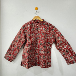 La chaqueta estampada Handblock más vendida Chaqueta floral de algodón hecha a mano acolchada de algodón disponible para suministro mundial - Product Image 1