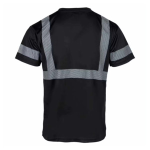 Chemise de sécurité haute visibilité personnalisée, manches longues, réfléchissante, à séchage rapide, en coton, pour hommes - Product Image 3