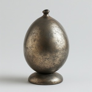 ที่วางธูปโลหะสไตล์ชนบทมีดีไซน์ดอกไม้แกะสลักและพื้นผิวการตกแต่งโลกเก่า - Product Image 1