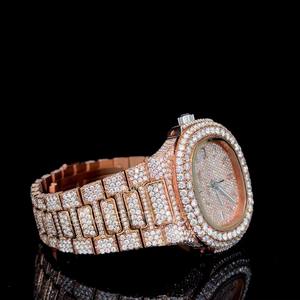 Reloj de Diamantes Moissanite VVS en Oro Rosa, Suministro Directo de Fábrica, Elegante, para Regalos y Ocasiones, Disponible para Exportación - Product Image 2