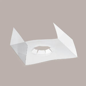 Transparent <b>Easter</b> <b>Egg</b> Chocolate <b>Box</b> Set 5pcs 180x180H250mm with White Paper Background Leather Effect for Holiday Celebrations - Product Image 3