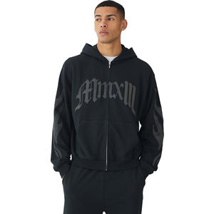 Venta al por mayor de alta calidad Streetwear Moda Sudadera con capucha Cremallera completa Personalizada Rhinestone Sudadera con capucha Hecho en Pakistán - Product Image 1