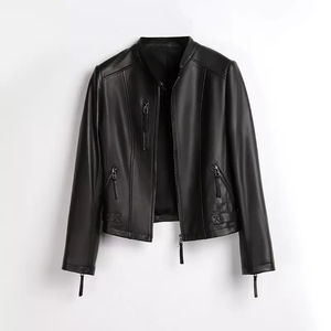 2025 vente en gros femmes vêtements en cuir mode dame veste en cuir PU vêtements d'hiver nouveau Style dames femmes vestes oem - Product Image 4