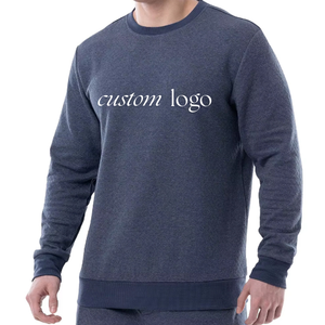 เสื้อฮู้ดดี้ผู้ชายทรงปกติ ผ้าฝ้าย 100% คอกลม ปักโลโก้ด้านหน้าตามสั่ง เสื้อสเวตเชิ้ตแบบสวมหัวสำหรับฤดูหนาว ปรับแต่งได้ - Product Image 2