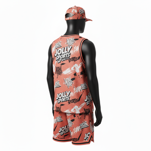 Ensemble short de basketball pour homme en tissu mesh polyester premium 160 GSM, respirant, sublimation intégrale, logo personnalisé. - Product Image 5