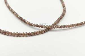 Hebras de cuentas de Rondelle facetadas de diamante rojo para hacer joyas Collar de cuentas de piedra y suministros de pulsera Diamante de calidad premium - Product Image 4
