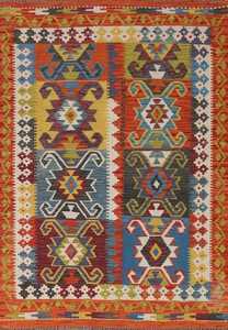 Tapis Durry Lavable en Machine Persan haut Vintage Boho Jeter Tapis Salon Buanderie Intérieur Antidérapant Lavable en Machine - Product Image 3