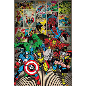 โปสเตอร์มาร์เวล เฮียร์คิว ฮีโรส ดีไซน์ทันสมัยสำหรับตกแต่งผนัง - Product Image 1