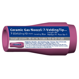 Buse à gaz en céramique standard, longueur 11 mm, taille d'insertion 30 mm, 7 embouts de soudage, lot de 10 - Product Image 3