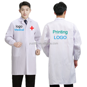 Bata De Laboratorio Personalizada Bordada Para Hombre – Unisex Manga Corta Con Texto A Elegir – Regalo Original Para Médicos Y Científicos
