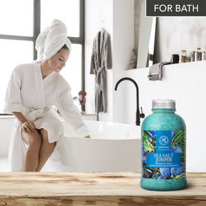 Aromatika Sal Marina Natural de Zanjano 600g Cristal para Baño con Aceites Tonificantes de Ciprés y Limoncillo para el Cuidado Corporal - Product Image 3