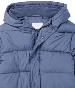 Chaqueta acolchada blanca de invierno personalizada para hombre, chaqueta acolchada con cuello levantado y estampado por sublimación - Product Image 6