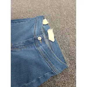 Pantalones vaqueros de algodón 100% para mujer, pantalones vaqueros de pierna ancha de alta calidad para mujer, pantalones vaqueros de moda de nuevo estilo, tarifa al por mayor - Product Image 5