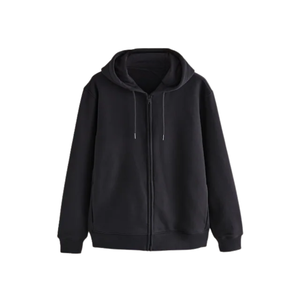 Sweat à capuche unisexe zippé pour hommes et femmes, sweat-shirt à capuche décontracté uni, polaire chaud, manches longues, streetwear d'hiver, vêtements de tous les jours - Product Image 6