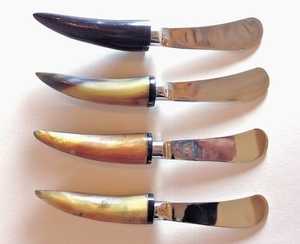 ช้อนเขาควายพร้อมด้ามกระดูกโบราณขัดเงามีเอกลักษณ์สไตล์สัตว์ส่งออกคุณภาพสูง - Product Image 4