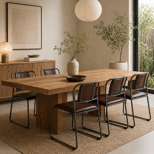 Akku Art Genuine Buffalo Leather <b>Dining</b> <b>Chair</b> | Industrial Restaurant Cafe Furniture | Vintage Metal Frame Stackable <b>Chair</b> - Product Image 2