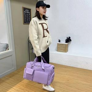 Trousse de maquillage en coton à motif imprimé de petits points avec fermeture éclair en métal, nouveauté, vente en gros, sortie directe d'usine de haute qualité - Product Image 3