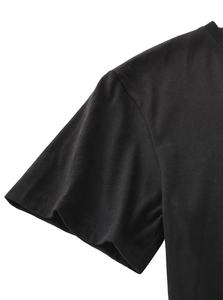 T-shirt décontracté en coton épais de qualité supérieure pour hommes, grande taille avec abat-jour Moon Sight Imprimé Washed Premium Design - Product Image 5