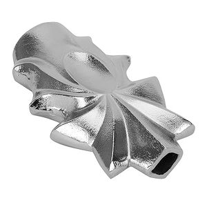 แจกันดอกไม้อลูมิเนียมสีเงินแจกันดอกไม้ทรงกลมดีไซน์สวยงาม - Product Image 2