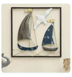 ศิลปะติดผนังโลหะศิลปะธรรมชาติสมัยใหม่การตกแต่งด้วยเหล็กที่ทันสมัยสำหรับห้องนั่งเล่นสำนักงานโรงแรมมีของจำนวนมาก - Product Image 2