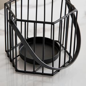 Bougeoir de table élégant Lanterne décorative Pilier Votive Stand Design rustique moderne pour une ambiance de maison confortable - Product Image 2