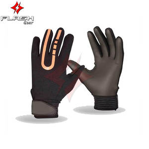 Gants de gardien de but de football FLASH GEAR avec logo personnalisé, doigts complets, à enfiler, imperméables, extensibles, antidérapants, en polyester - Product Image 5