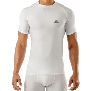 Camisas de compresión para hombre, camiseta de compresión de manga corta para correr, atletismo, gimnasio, entrenamiento, tasa de venta total 2023 - Product Image 1