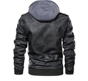 Chaquetas de cuero para hombre con logotipo personalizado de alta calidad Producto de alta calidad Chaqueta de invierno de cuero Chaquetas de cuero personalizadas Diseño de cremallera - Product Image 4