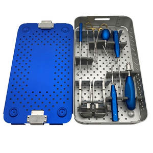 Instruments chirurgicaux pour animaux de compagnie orthopédiques allemands en acier inoxydable de haute qualité Guide de forage osseux manuel avec manchons de forage doubles - Product Image 1