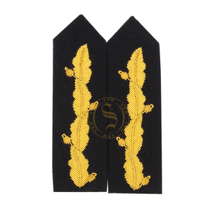 แผ่น Gorget แผ่นแปะ Gorget แผ่นสีทองแผ่นติดคอปกรูปใบไม้แผ่น2025 - Product Image 6