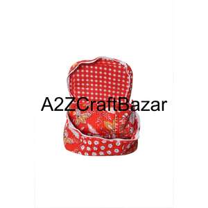 Ensemble de 3 sacs organisateurs de cosmétiques en coton de qualité supérieure - Petite taille pour les essentiels quotidiens et les voyages - Product Image 3