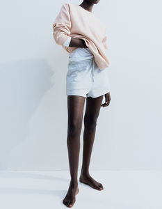 Sudadera de color liso para mujer, Sudadera de manga larga de algodón 100% con logotipo personalizado - Product Image 6