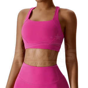 Ensemble de yoga personnalisé pour femmes, tenue avec leggings et haut à motif uni, ensemble sans couture pour femmes, ensemble de yoga 3 pièces - Product Image 2