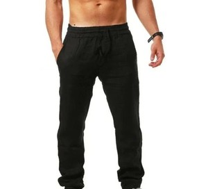100% coton pantalons de survêtement survêtement Logo personnalisé pantalons de survêtement nouveau Style Baggy droit pour hommes polaire hommes pantalons lavés - Product Image 6
