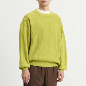 เสื้อสเวตเตอร์ถักไหมพรมแขนยาวผู้ชาย แบรนด์ Ako แบบสั่งทำพิเศษ (CustomOEM & ODM) ผ้าฝ้าย 100% ลายบล็อกสี ทอแบบแจ็คการ์ด แฟชั่นทันสมัย - Product Image 2