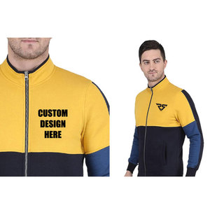 Chándal con cremallera y logotipo personalizado para hombre, conjunto de pantalones de chándal con Bolsillos y Sudadera con capucha recortada, unisex Ove - Product Image 2