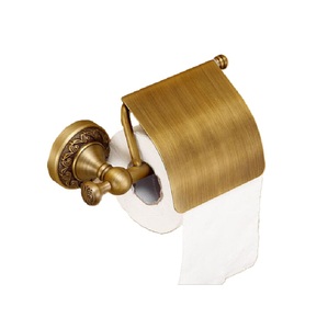 Haute vente élégant porte-papier hygiénique en fer forgé support accessoire de salle de bain décoratif avec conception de défilement Vintage - Product Image 4