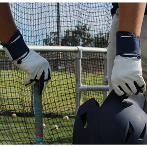 Manchette longue vente chaude gants en cuir de vachette véritable combinaison de couleurs uniques gants d'entraînement au bâton de baseball - Product Image 4